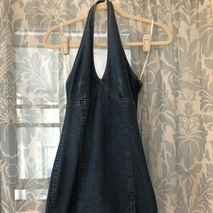 Ralph by Ralph Lauren denim halter dress